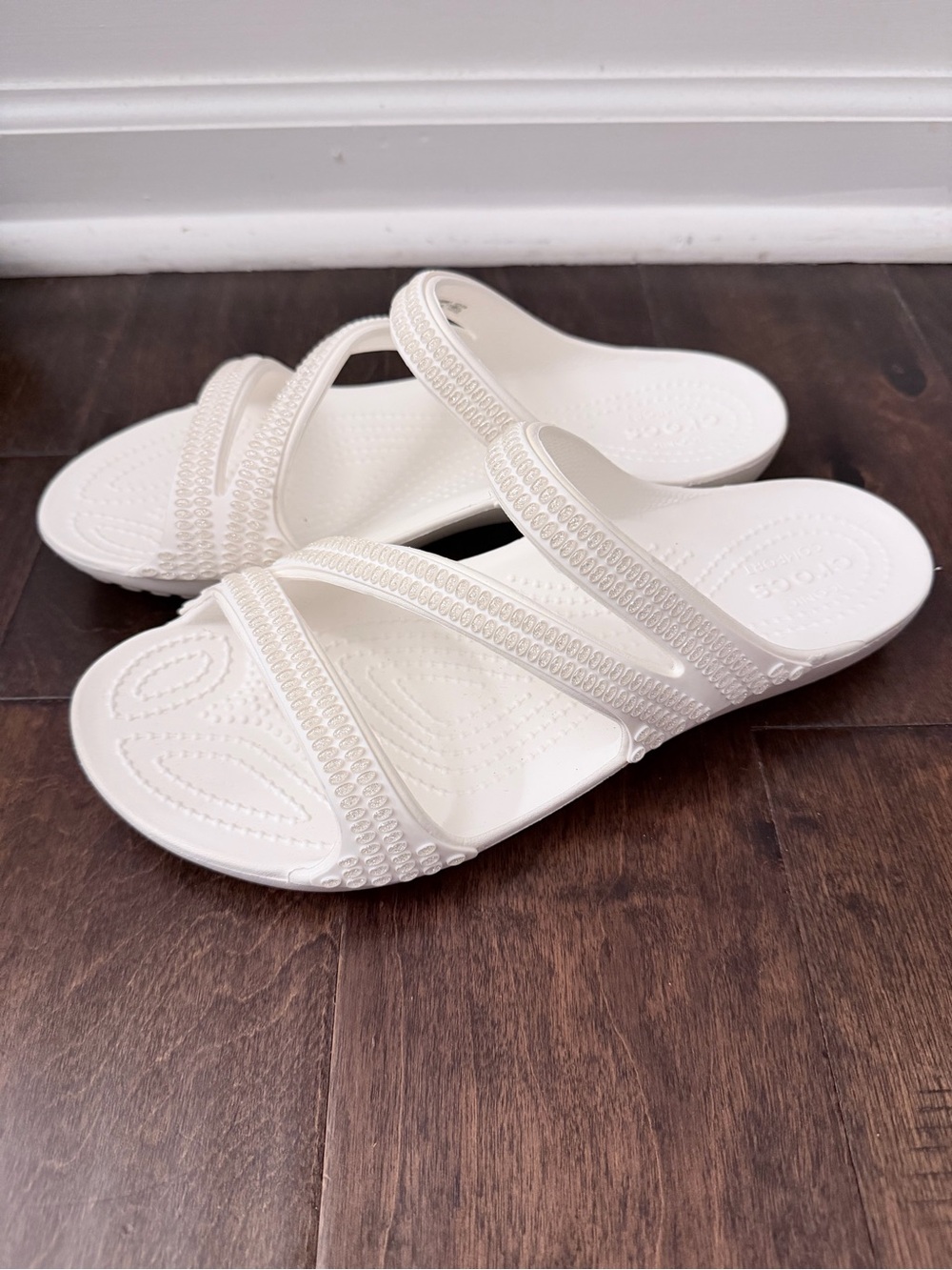 Crocs Women's Kadee II Jewels Sandal white Size 9